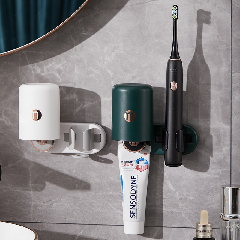 Electric toothbrush holder light extravagant gravity induction wall-mounted bracket free of perforated seat demug shelving shelving