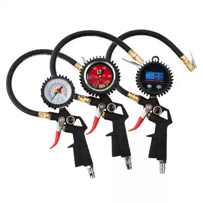 Car tire tire pressure gun spare joint filling meter air nozzle inflator air nozzle air nozzle air head detector meter