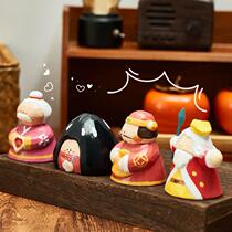 Anti-hair loss Lady swings a month old chaeity god Eugod sculpted wooden pendulum pieces The office of a small fairy wood carvings office