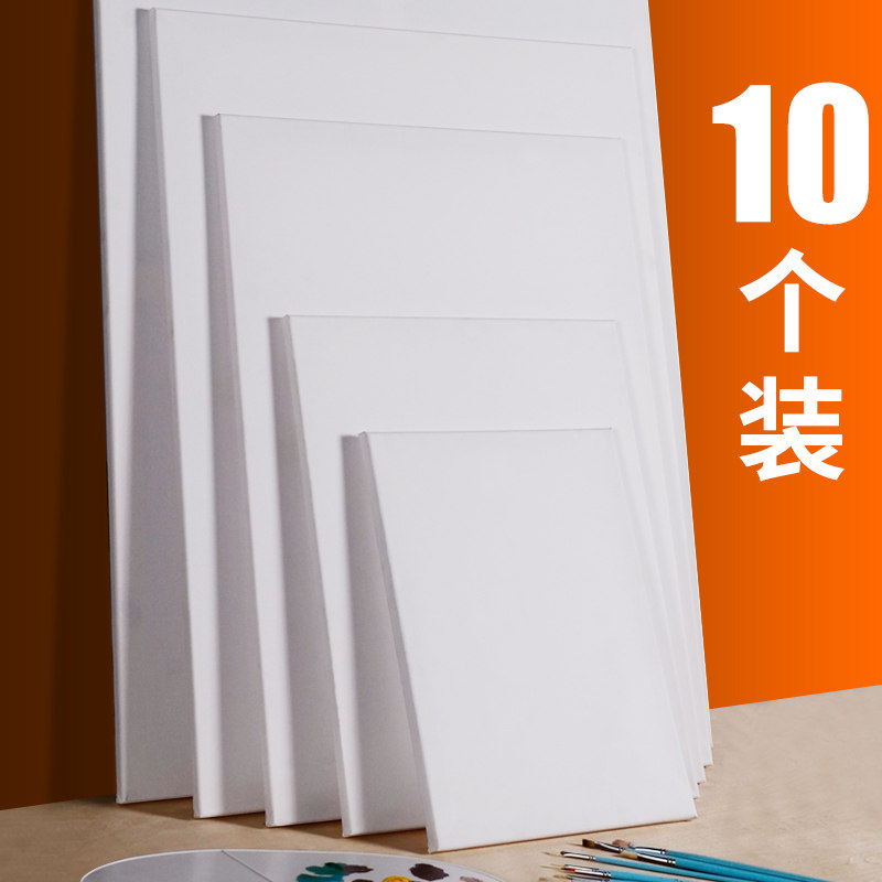 10 LOADED LINEN BLANK OIL FRAME OIL CANVAS ALL COTTON OIL DRAWING BOARD LARGE CLOTH SURFACE PROPYLENE PAINT PRACTICE TOOL INNER FRAME WITH FRAME COTTON OIL FRAME MATERIAL OIL DRAWING BOARD OIL-DRAWING FRAME DRAWING MATERIAL