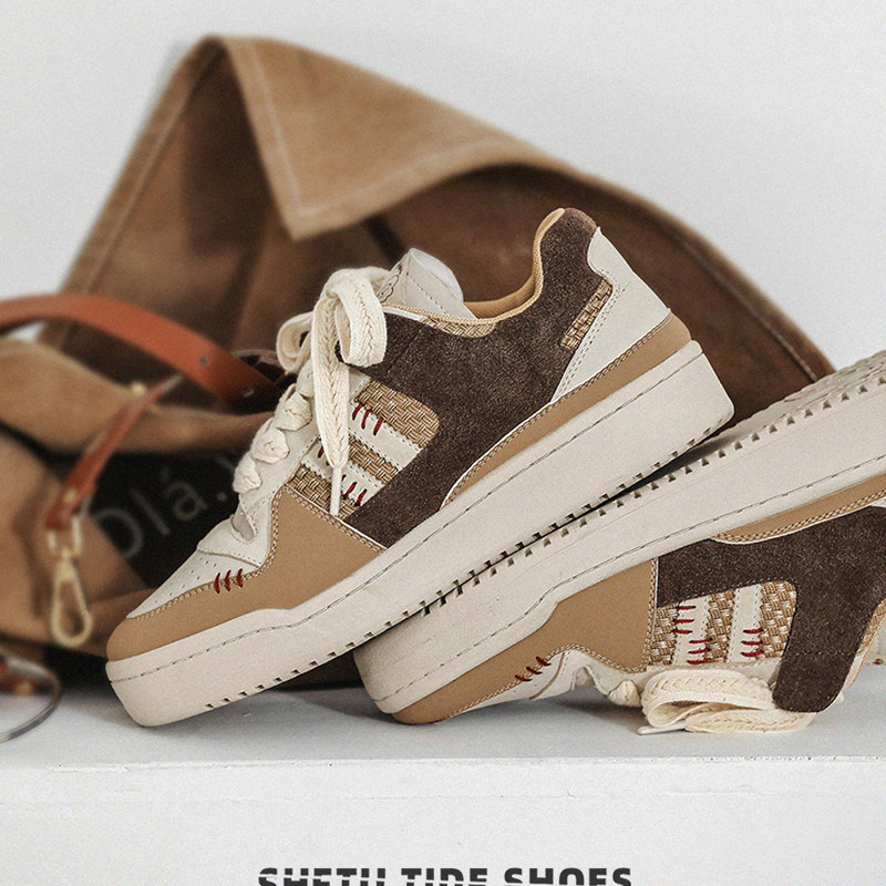 LISA TAYLOR can't miss high face value splicing softbottom sports casual shoes Men's heightening Breathable Tide-Taobao