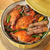 Получение 25 см чугуна эмалевой горшок CP551 Домохозяйственное суп горшок с жаркой кастрюль Морепродукты Многофункциональный тушеный горшок