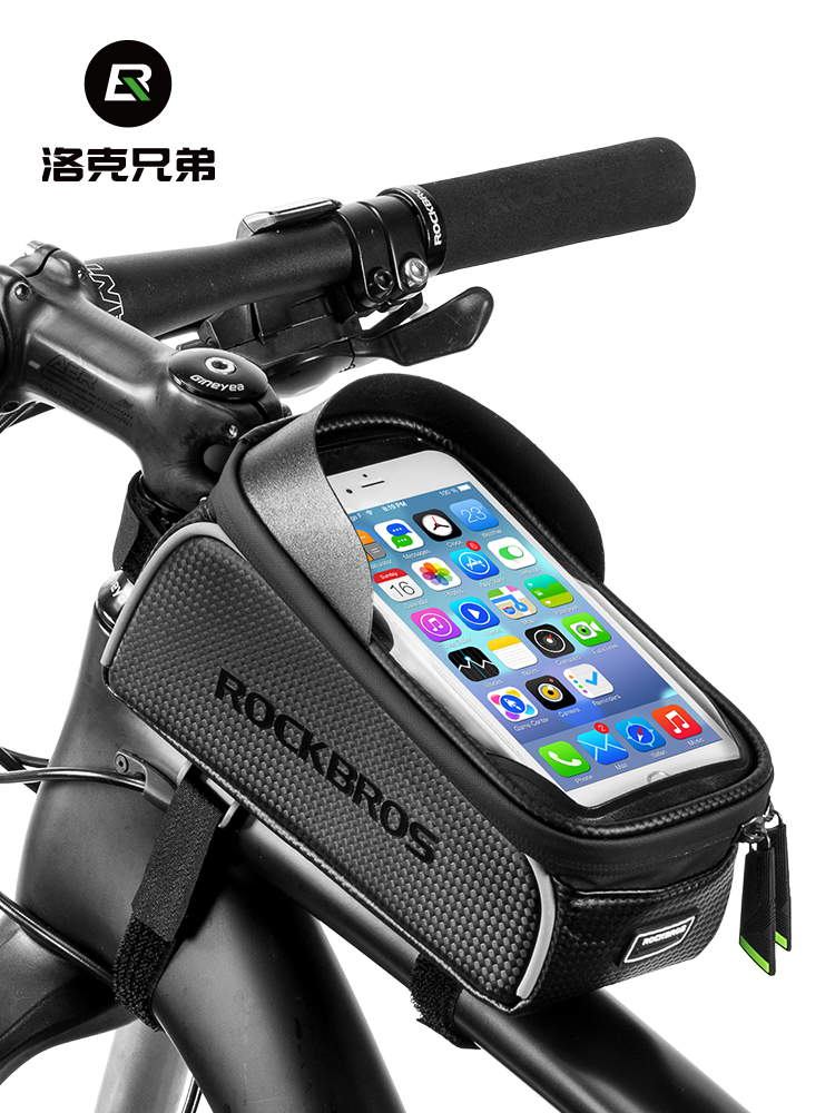Giant adaptation shop bicycle bag front beam bag upper tube head bag riding mobile phone bag waterproof saddle bag mountain