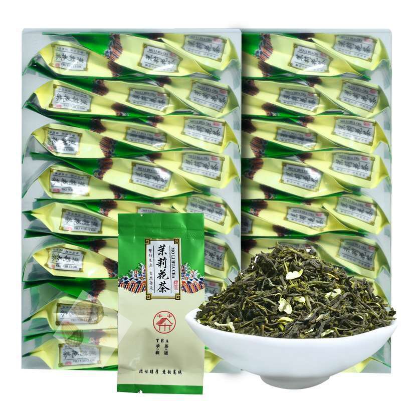 2020 New tea Jasmine tea Fragrant Jasmine tea Xiaobai Hao 25 bags of independent bubble packaging