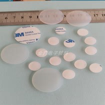 Silicone rubber flat cushion high temperature resistant anti-slip shock absorbing seal round with hole square single-sided back adhesive 3M self-adhesive spacer