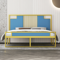 Nordic Iron Bed Modern Simple Creative Bedroom Iron Bed in Personal Bed in 1 8 m Iron Bed