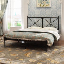 Modern minimalist environmental protection Nordic ins net red bed light luxury princess iron bed golden double bed 1 2 1 5 1 8