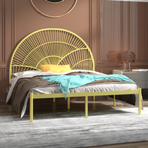 Nordic Iron Bed Modern Simple Creative Bedroom Iron Bed in Personal Bed in 1 8 m Iron Bed