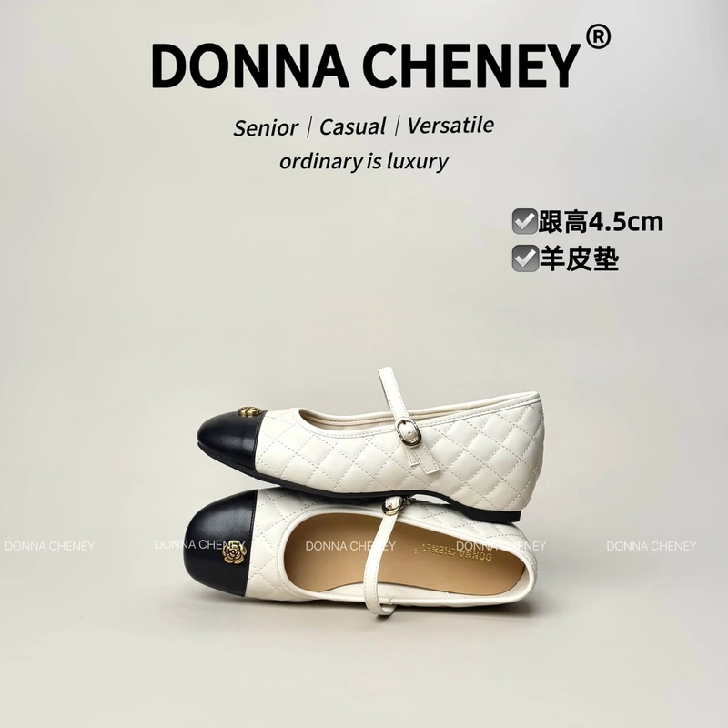 Feifei Women's Shoes Donnacheney Chanel-Style Height-Increasing 4.5cm French Mary Jane Slip-On Shoes
