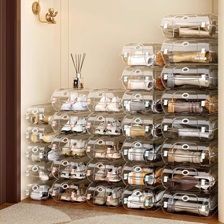 Durable Shoe Box Long Storage Box Transparent Box for High-Top Shoes Shoe Storage Organizer Aj Sneaker Shoe Box