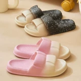 Нескользящое летнее звездное небо, слайдеры для влюбленных, тапочки подходит для мужчин и женщин на платформе, градиент, коллекция 2022, популярно в интернете, изысканный стиль