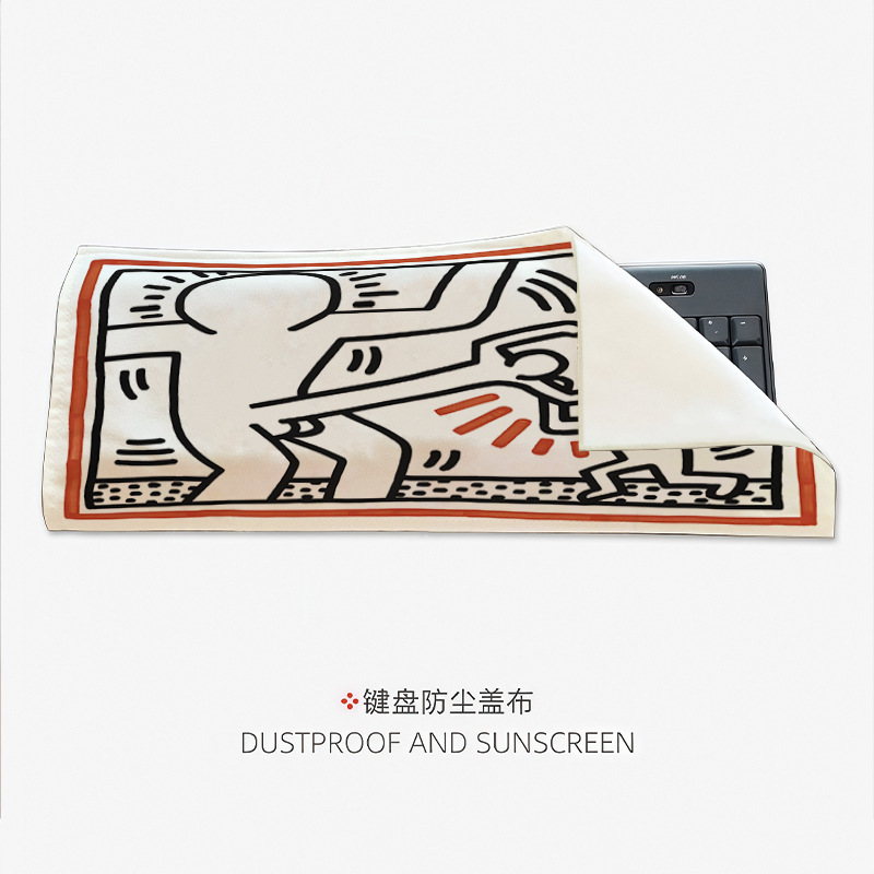 Keith Haring American-Style Keyboard Dust Cover Cloth Mechanical Laptop Dust Cover Desktop Computer