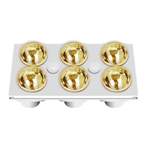 Bathroom heater lamp heating bathroom integrated ceiling 6 six heads 8 eight heating bulbs warm bathroom lighting bath heater