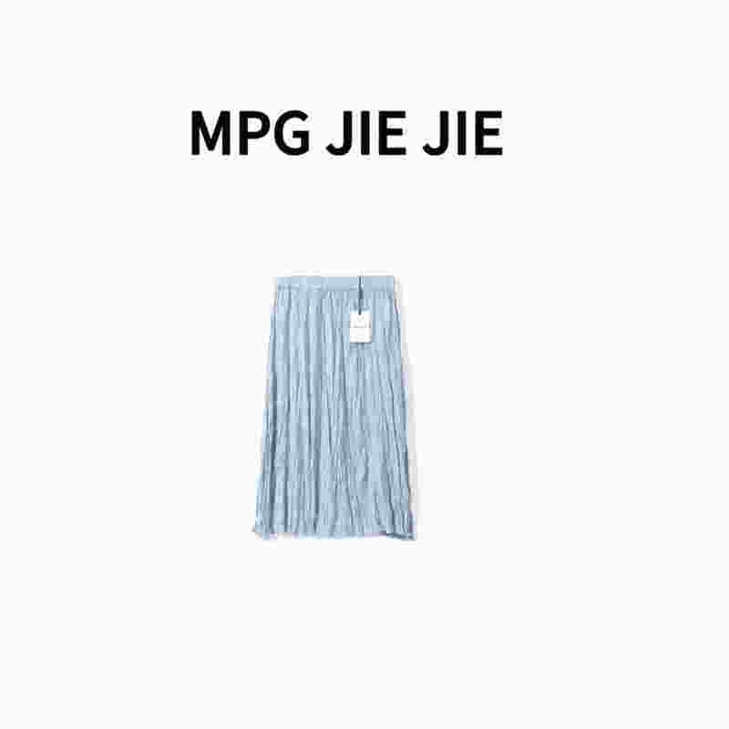 Mpg Jiejie【Donut】Plus-Size Early Spring Pleated Skirt with a Draping Effect, High-Waisted, Slimming, Lightweight Skirt Mpg Jiejie【Donut】Plus-Size Early Spring Pleated Skirt with a Draping Effect, High-Waisted, Slimming, Lightweight Skirt