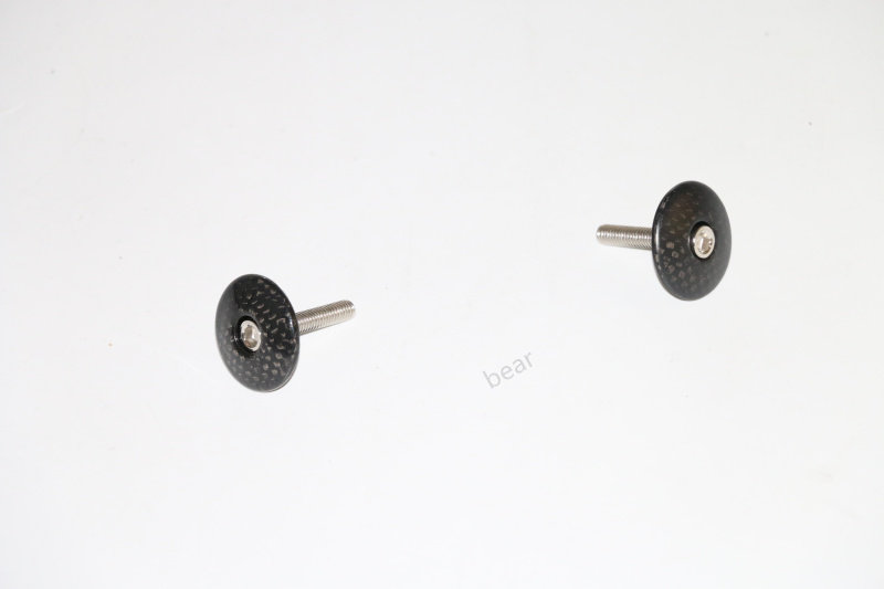 Unmarked full carbon fiber 3K bicycle handle cover sun cover head bowl group upper cover ultra-light head bowl cover