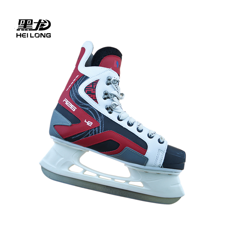 (Ball Knife in class) China Black Dragon Ice Knife Shoe Polo Knife and Men's and Men's Professional Ankle Sports Ice Hockey Children