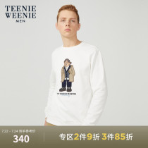 TeenieWeenie Bear mens round neck casual wild plus velvet sweater spring new mens top Xinjiang cotton