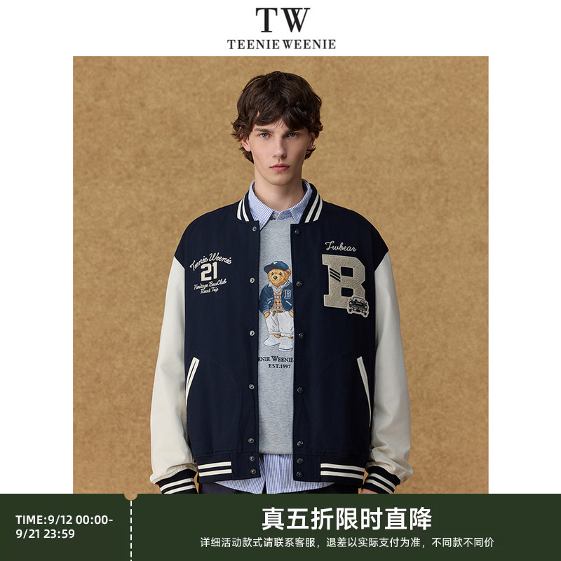 Teenieweenie Men's Casual Baseball Jacket American Style Autumn High-End Casual Men's Jacket New Style
