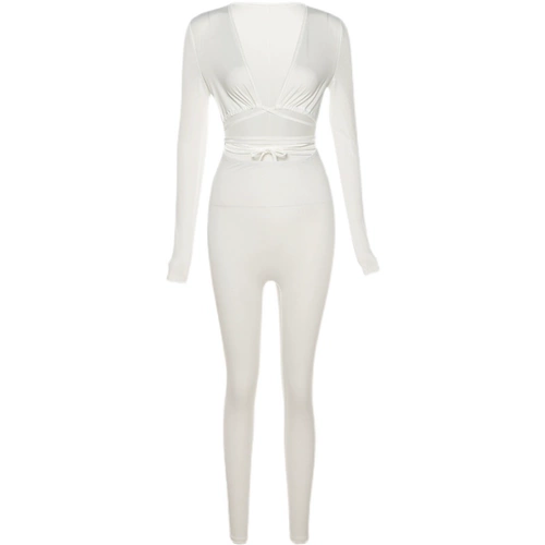 Женская комбинезон с длинным рукавом Bodycon Club -wear One Pie