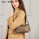 Сумка через плечо, сумка подмышку, сумка на одно плечо, подушка, из натуральной кожи, премиум класс