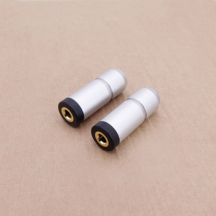 Gold-plated pure copper 3 5MM female DIY headphone upgrade cable Mobile phone adapter four-section four-stage 3 5 plug female seat