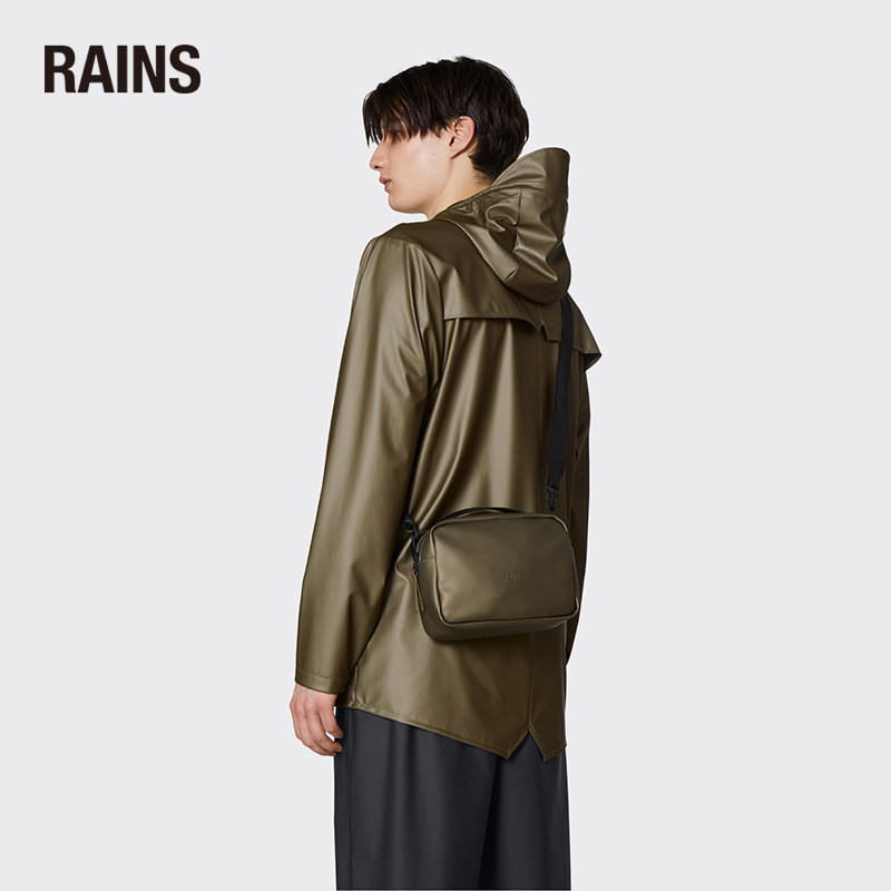 Rains Box Bag fashion single shoulder bag satchel men and women universal waterproof universal diagonal satchel sports bag