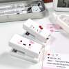 Cute expression mini stapler, high-looking stapler, student handbook, test paper binder, office portable card head