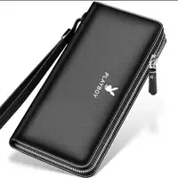 Сумочка длинная черная [чистая кожа+11 карт положения]