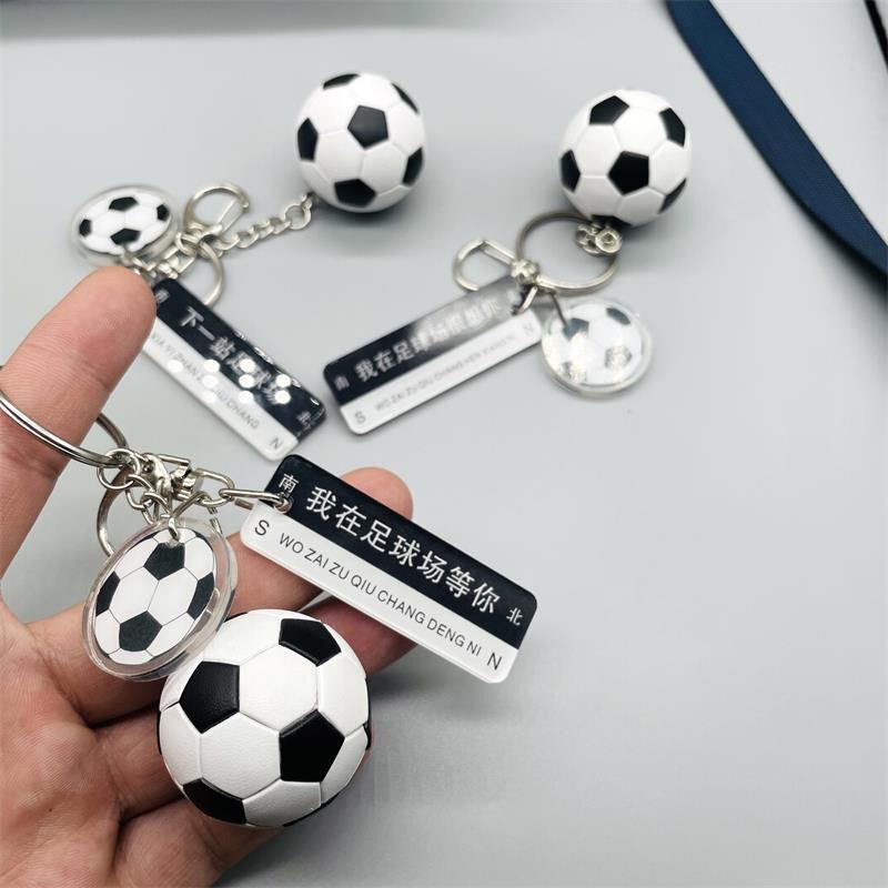Football Keychain Pendant, Creative, Personalized, Cute, Car, Backpack, Key Chain Ring, Boys' Sports Bag Pendant