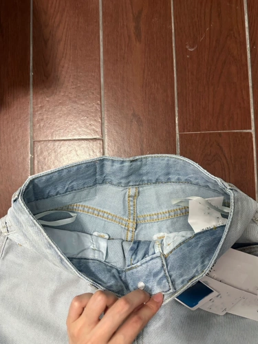 Весенние джинсы, приталенные светлые штаны для отдыха, высокая талия, оверсайз, свободный прямой крой