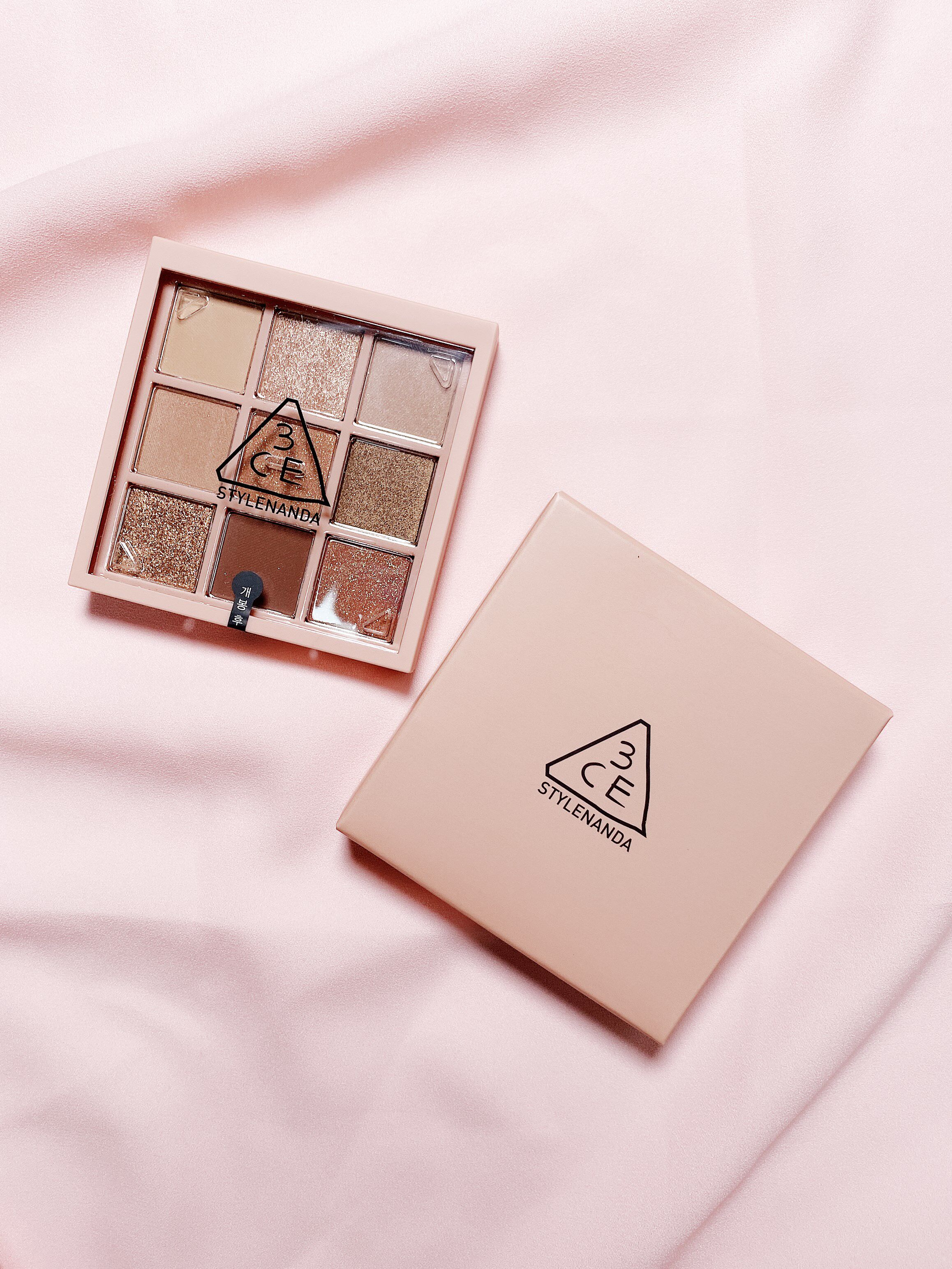 Korea 3CE nine-color eye shadow plate overtake nine palace grid pumpkin pearly matte pumpkin earth