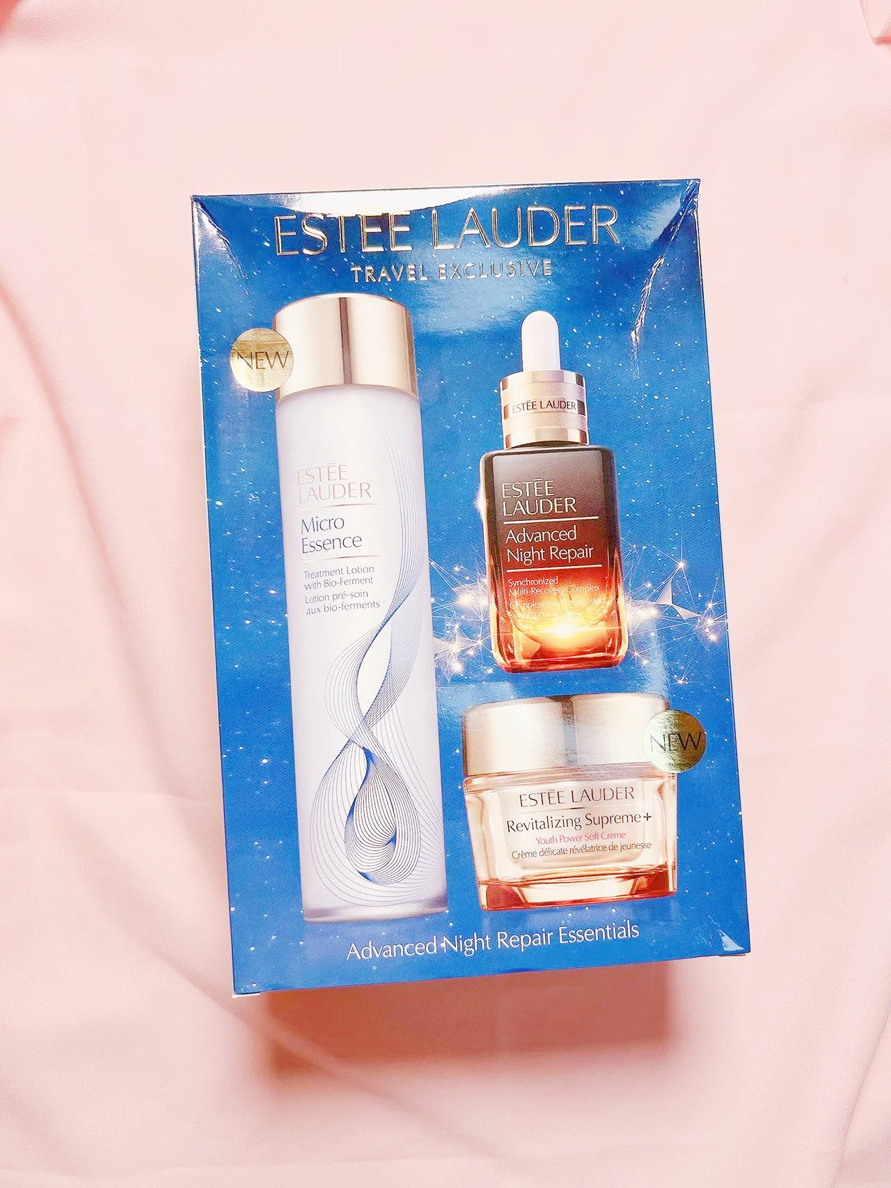 Estée Lauder New Edition native liquid 200ml Seven generations of small brown bottle essence 50ml Zhiyen face cream 75ml three pieces