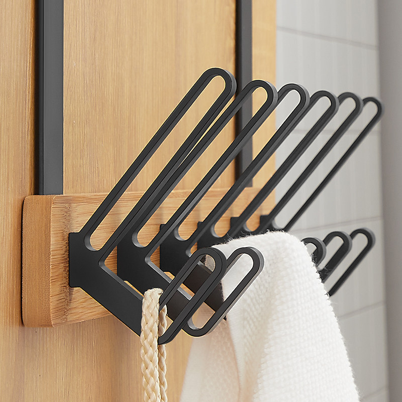 Door rear hanger free from punching on wall hangers Hanger God door Hanging Rack Wall-mounted wall-mounted Sub-no-mark No-mark No-mark Clothes Hood Hook