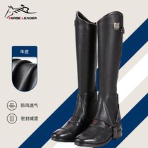 Equestrian equipment equestrian leg guards knight equipment imported cowhide leather knight leg guards mens equestrian supplies horse riding equipment womens
