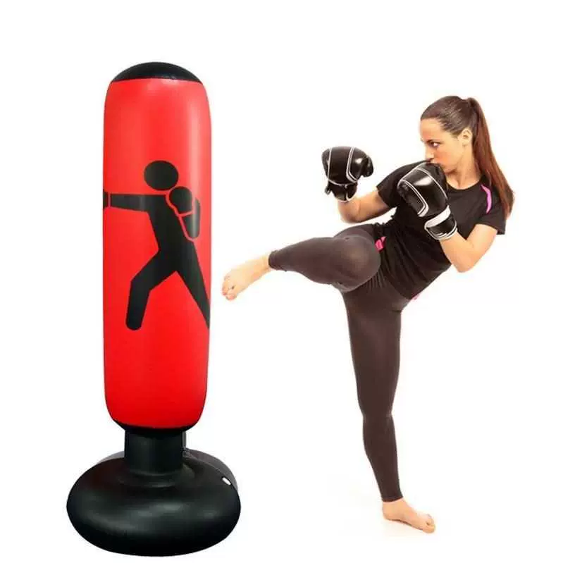 Đào tạo bơm hơi tumbler cột thể dục taekwondo taekwondo cột thiết bị quyền anh huấn luyện viên nhà huấn luyện viên phòng tập thể dục dọc - Taekwondo / Võ thuật / Chiến đấu