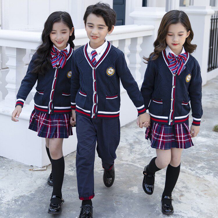 Kindergarten Autumn Winter Sweater Five Pieces of Park Clothing Clothing Uniform for Teachers and Students
