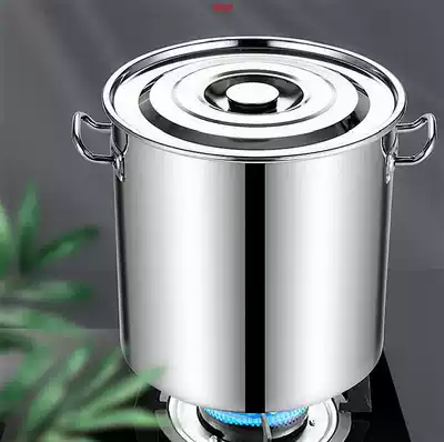 Not show just barrel steel high pot commercial stainless steel barrel with lid deepened soup pot large capacity storage bucket multi-use meter 55