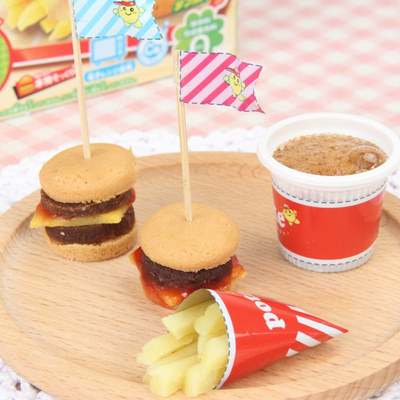 漢堡包迷你小玲完小林日本食玩可食小伶玩具女孩曰本diy知育菓子