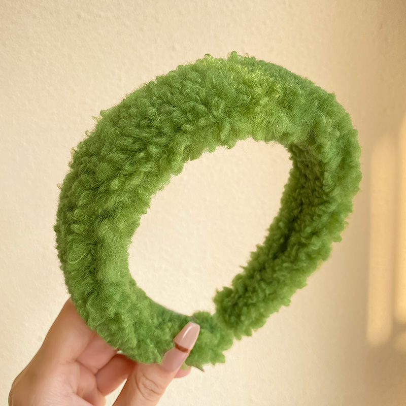 images 14:High-level lamb hair hoop shampoo face-washed head hoop high skull head anti-skid blade card new hair tie in 2022