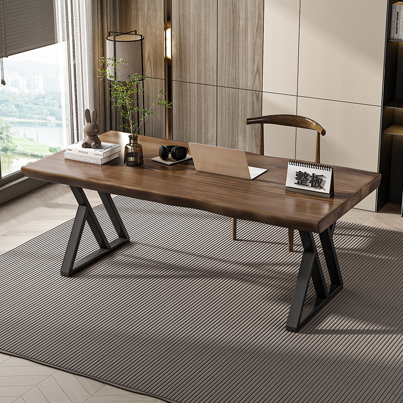 Solid Wood Large Board Computer Desk, Simple Modern Office Desk, Negotiation Table, Workbench, Natural Wood Large Board Table, Long Calligraphy Table Solid Wood Large Board Computer Desk, Simple Modern Office Desk, Negotiation Table, Workbench, Natural Wood Large Board Table, Long Calligraphy Table