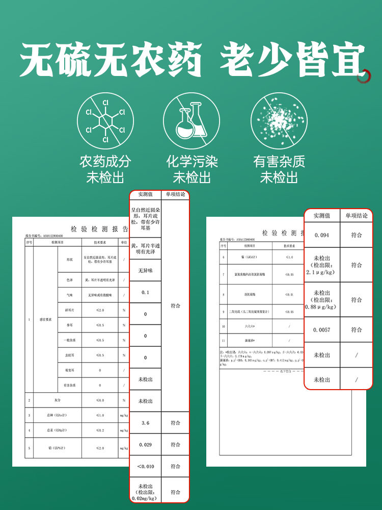 Natural Premium Tongjiang Tremella Dried Goods, Sichuan Bazhong Tremella on Wood, Sulfur-Free White Fungus, Mid-Autumn Festival Gift Box