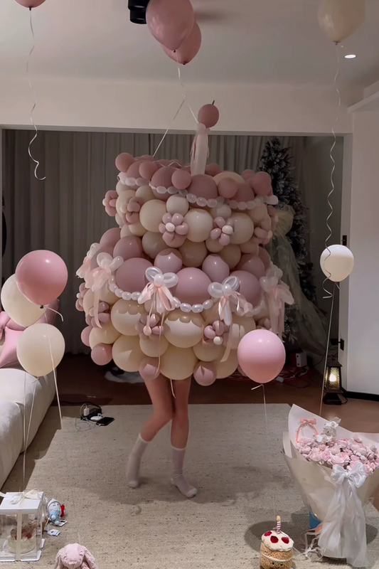 Twilight Girl Instagram Influencer Giant Balloon Birthday Cake DIY Material Kit Gift Surprise Photo Props