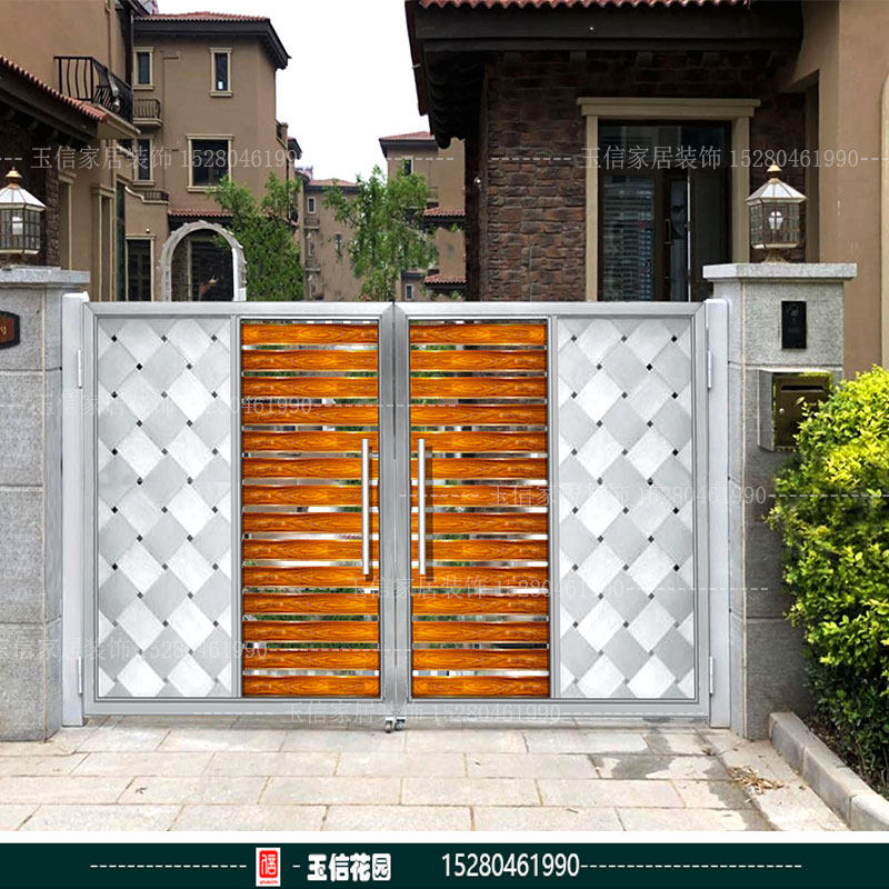 Garden door high-end community villa door rural entry door single door double switch rust-proof stainless steel