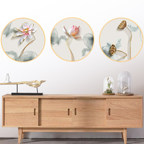 Chinese style lotus Wall warm decal wall stickers living room wall stickers decorative small pattern self-adhesive wallpaper