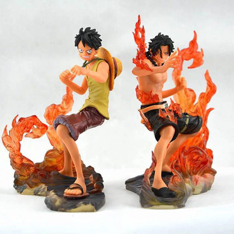 Onepiece tay mô hình lửa nắm tay Ace Ess văn phòng anime sinh nhật món quà trang trí búp bê - Capsule Đồ chơi / Búp bê / BJD / Đồ chơi binh sĩ mo hinh anime