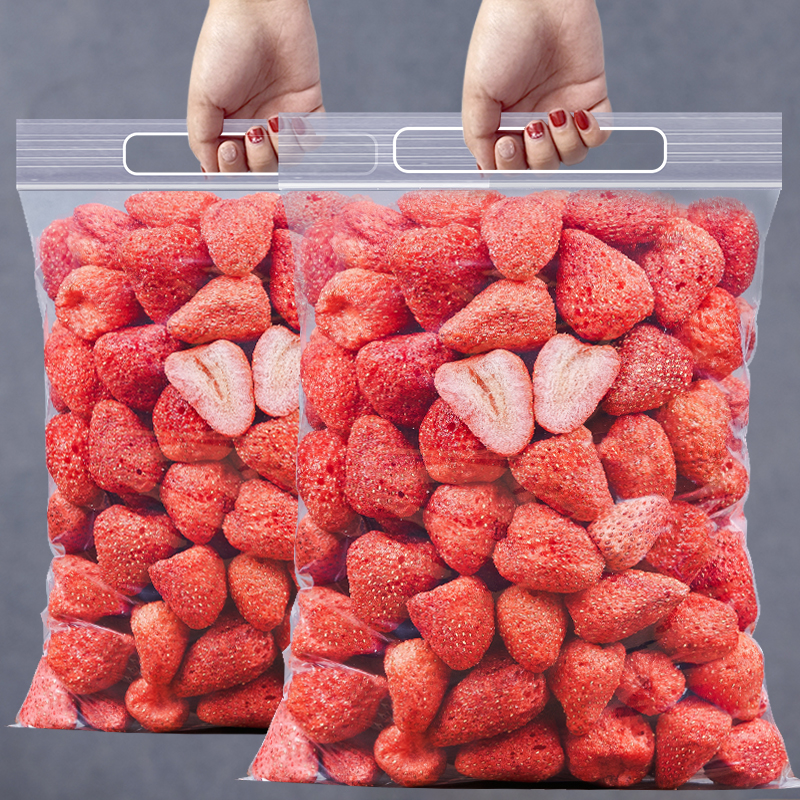 New stock freeze-dried strawberry crisp whole fruit strawberry dried fruit Snowflake crisp dedicated to red baking pregnant woman snacks