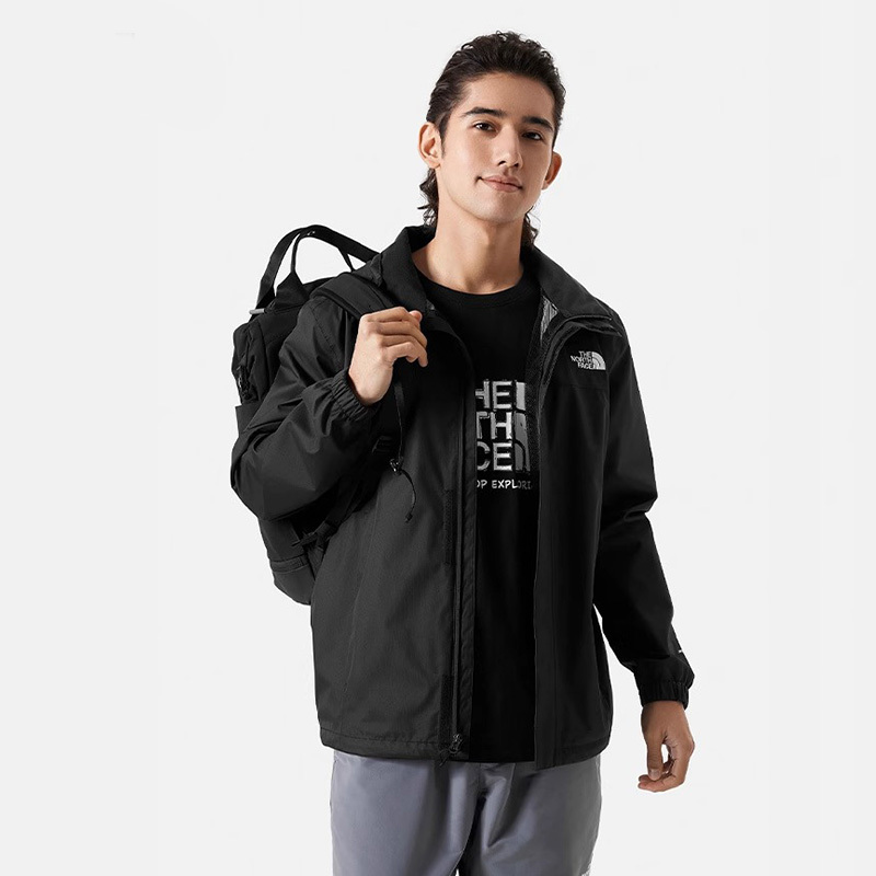 Thenorthface North Face Hard Shell Jacket Men's Spring and Autumn Outdoor Sports Mountaineering Windproof Waterproof Breathable Jacket
