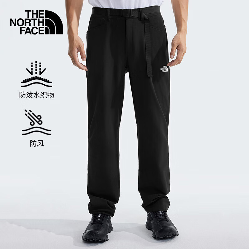 Thenorthface North Face Fleece-Lined Windproof Pants for Men 26 Autumn and Winter Outdoor Sports Water-Repellent Warm Long Pants 8Dmf