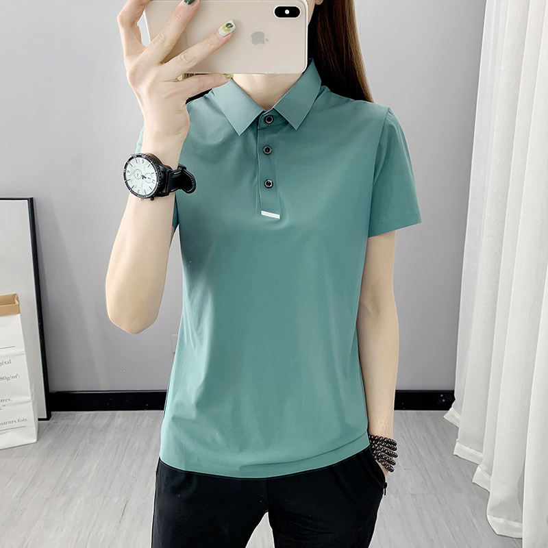 Sky Dry Woman Summer Sky Sky Sky Outdoor Running Loose POLO Shirt Ice Shirt Shirt
