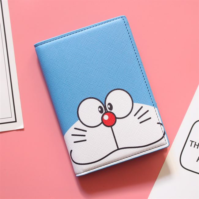 Du lịch nước ngoài cô gái dễ thương phim hoạt hình dễ thương Doraemon mèo hộ chiếu thiết lập hộ chiếu không thấm nước gói ID - Túi thông tin xác thực túi đựng giấy tờ xe máy